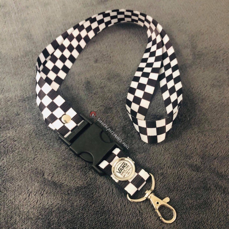 Vans sales checkered lanyard