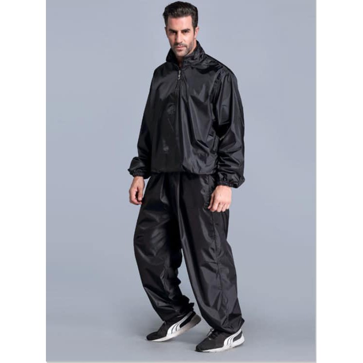 Generic 2PCS Fitness Loss Weight Sweat Suit Sauna Suit Exercise