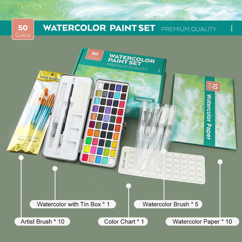 Seamiart Solid Watercolor Paint Set