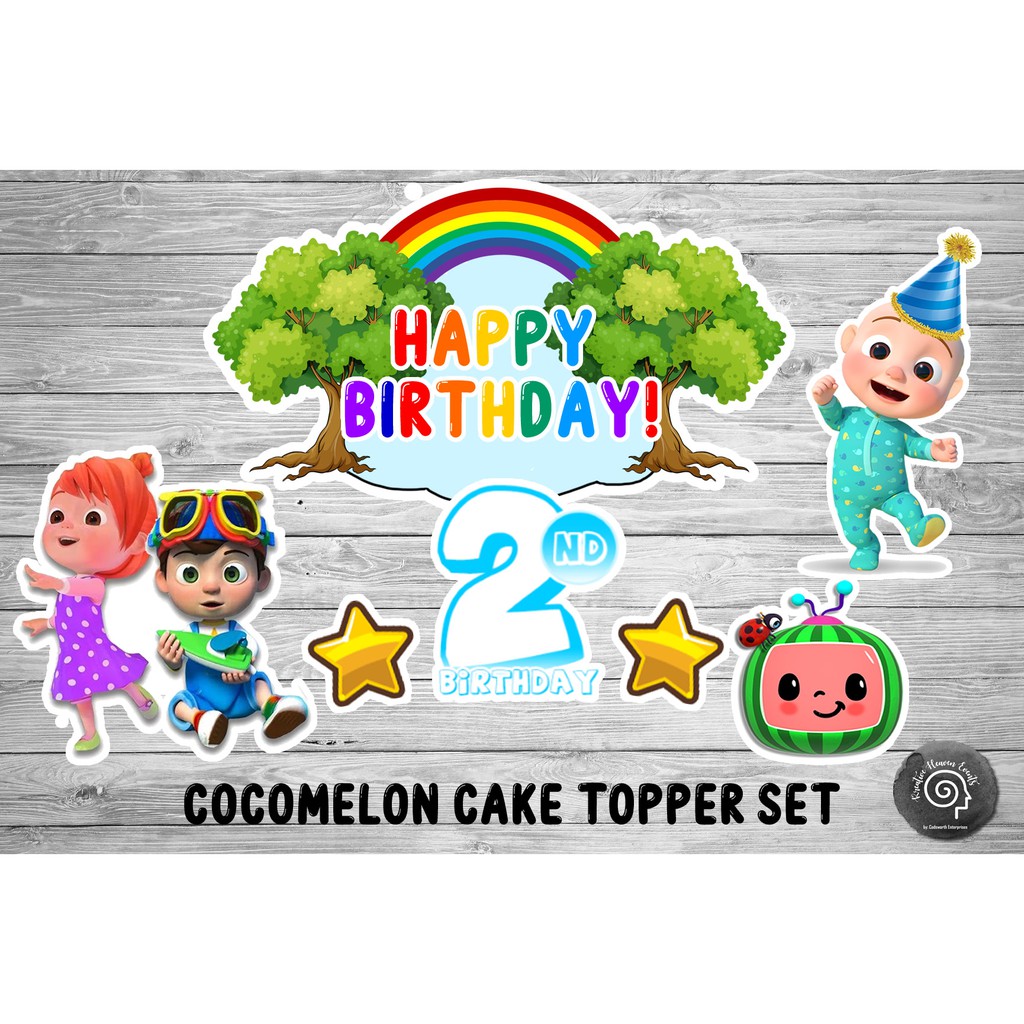 Cocomelon PNG Cocomelon Printable Cake Topper PNG