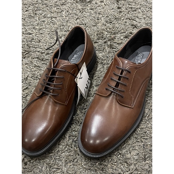 Zara mens leather store shoes