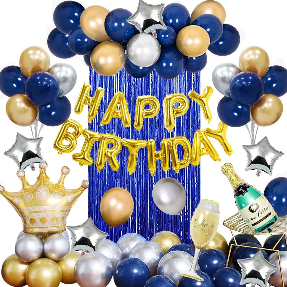 SPECOOL 30th Birthday Party Decorations Kit - Happy Birthday Banner, 30th  Gold Number Balloons, Number 30 Balloon, Black and Gold Birthday Decorations,  30th Birthday Party Supplies 