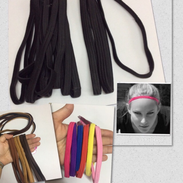 Volley Headband, Black Athletic Headband