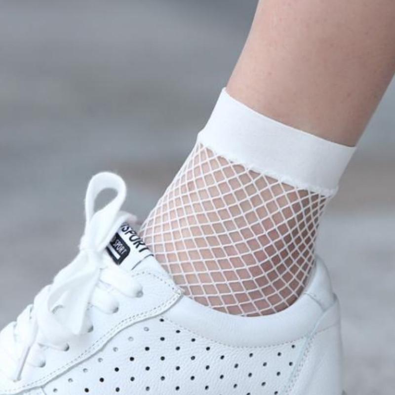 Fishnet socks hot sale with sneakers