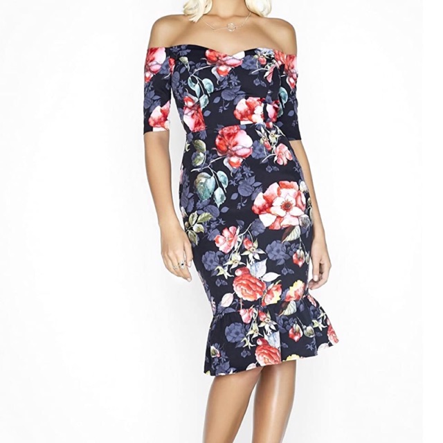 Paper dolls best sale floral bardot dress