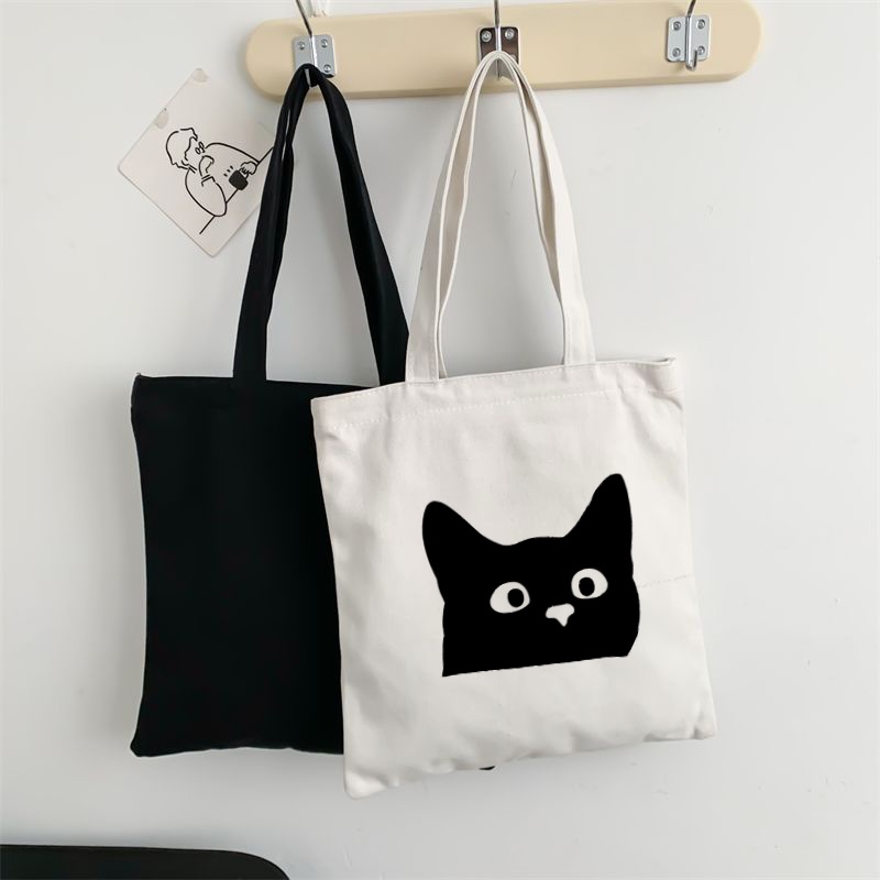 Black cat best sale tote bag