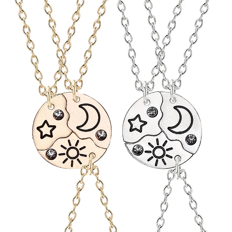 Three piece deals best friend necklace