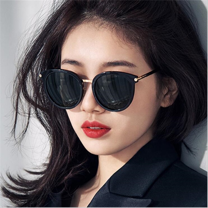 Black round womens sunglasses sale