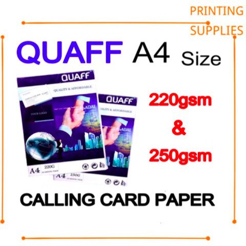 QUAFF Calling Card Paper (220/250GSM) - Comcard