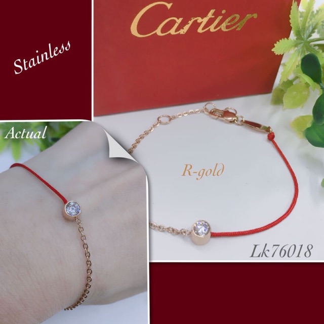 Cartier red rope online bracelet