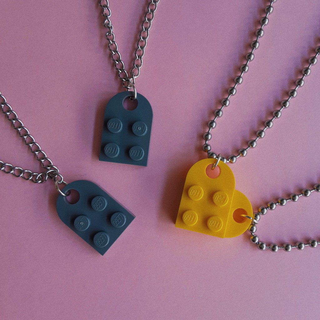 Lego necklace store for couples