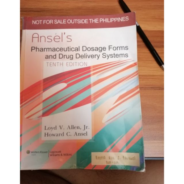 Dosage　Systems　Shopee　Delivery　Ansel's　and　Drug　Pharmaceutical　Forms　Philippines