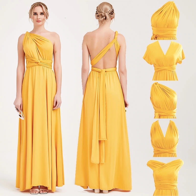 Gold multiway dress best sale