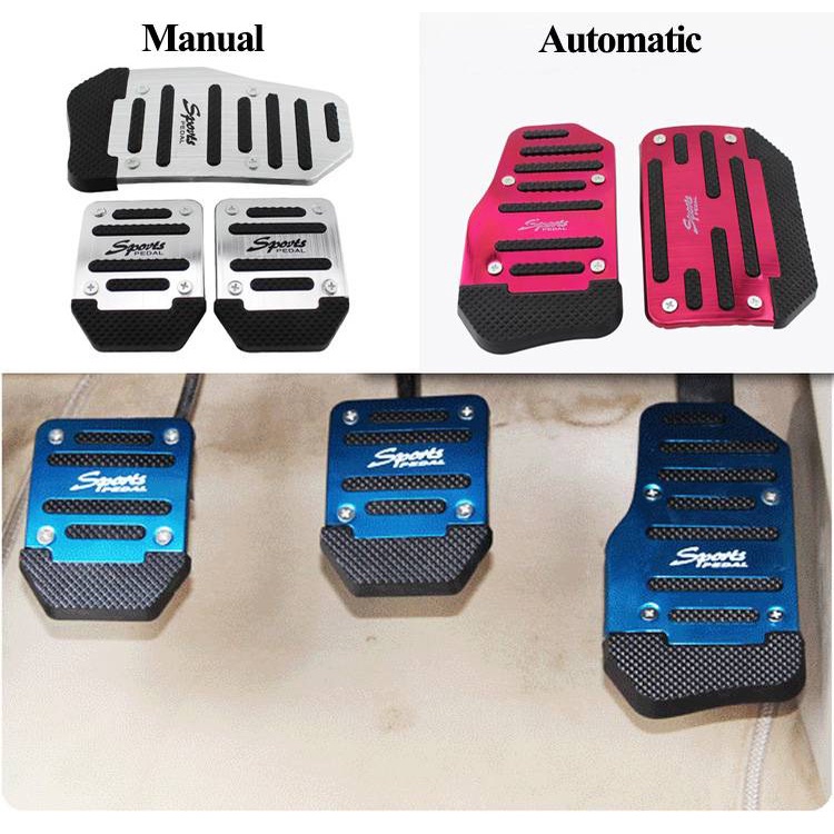 Nonslip Car Pedal Pads Universal Car Automatic Series Brake Gas Pedal  Manual Transmission Foot Pedals Brake Pads Non-Slip Performance Foot Pedals  Pads Kit