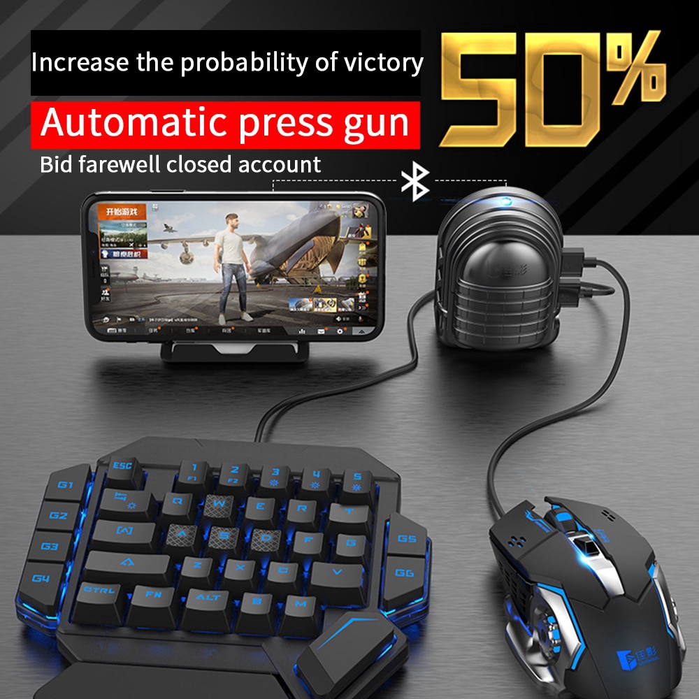 MIX3 PUBG COD Artifact Auxiliary Game Mobile Phone Mouse Keyboard Tablet  Game Controller Converter Automatic Pressure Grab | Shopee Philippines