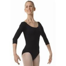 ADULT LONGSLEEVE LEOTARD LEOTARDS/TIGHTS/LEGGINGS BLACK/WHITE/SKINTONE H