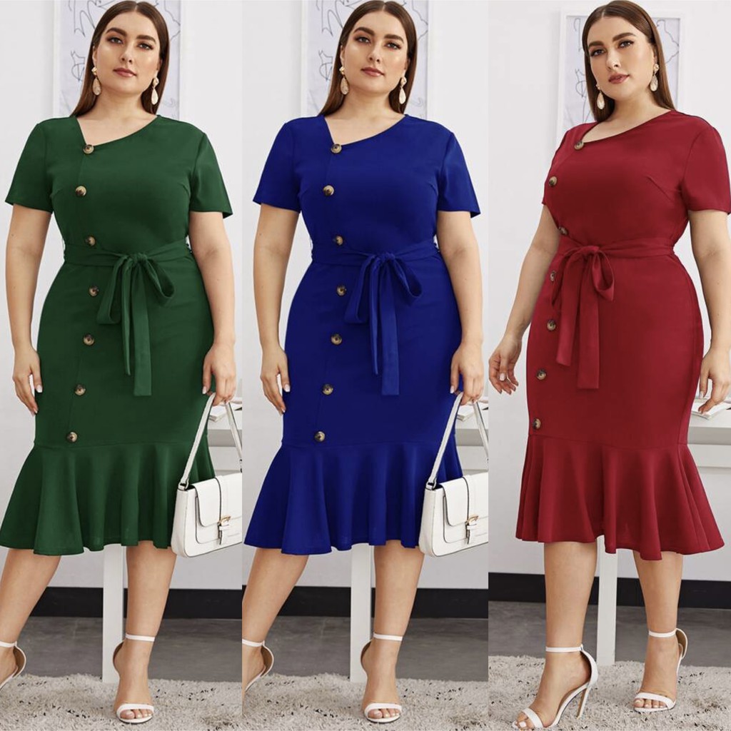 Plus size hotsell dress shopee