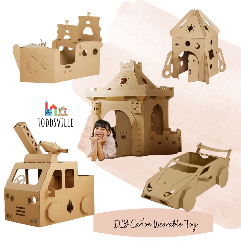 Cardboard car best sale toy