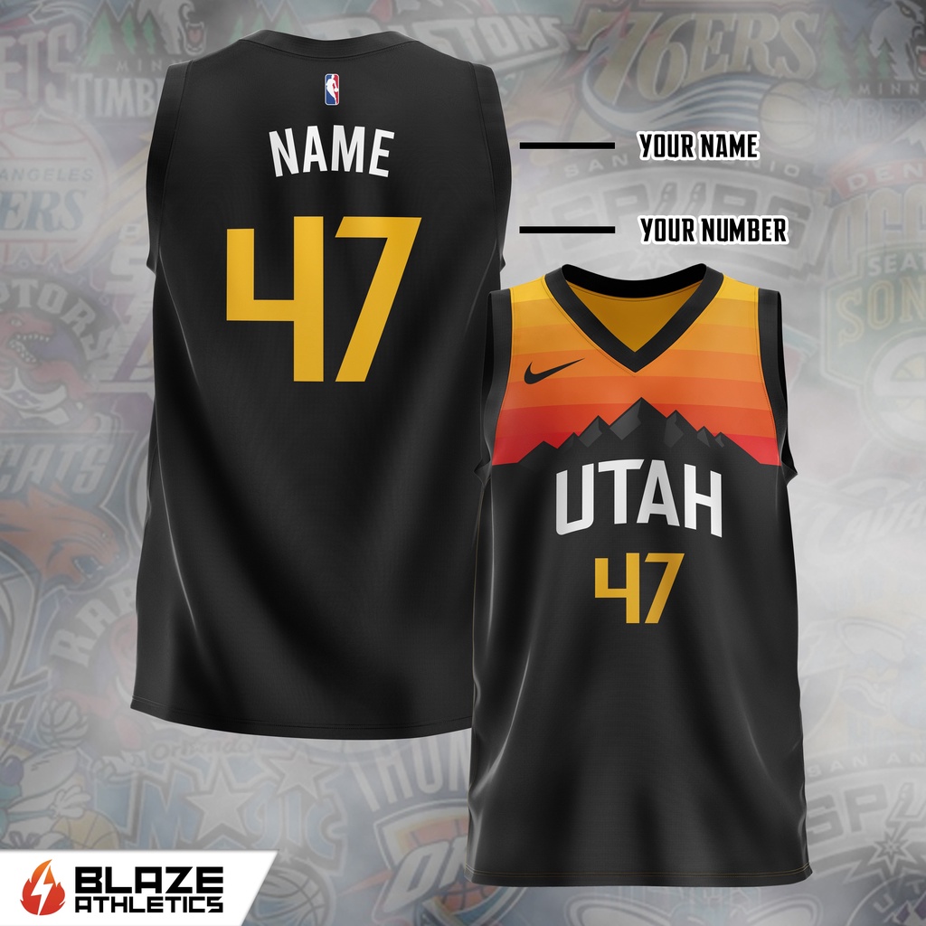 utah jazz sublimation jersey