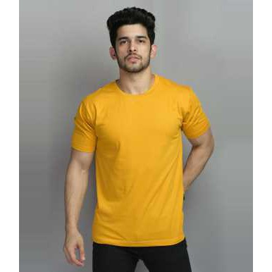 Golden Yellow Plain T-Shirt