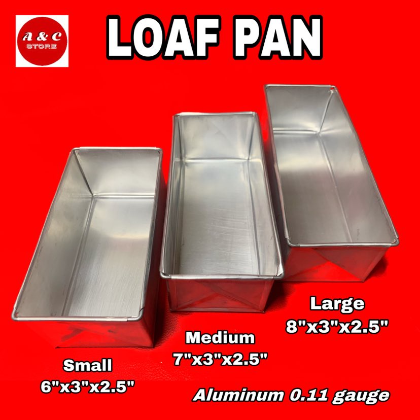 Loaf shop tin sizes