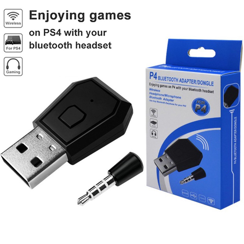 PS4 Controller Bluetooth Receiver 3.5mm Bluetooth 4.0 EDR USB Bluetooth Dongle Wireless Headphone Microphone USB Adapter Shopee Philippines