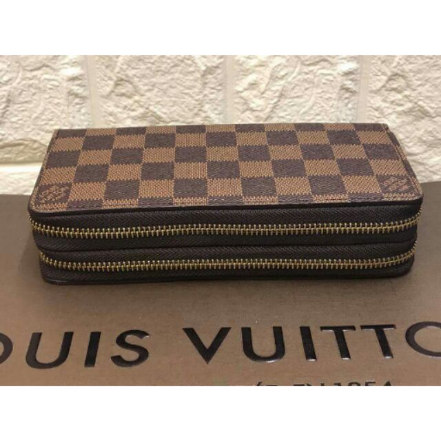 Authentic LV Double Zipper Long Wallet