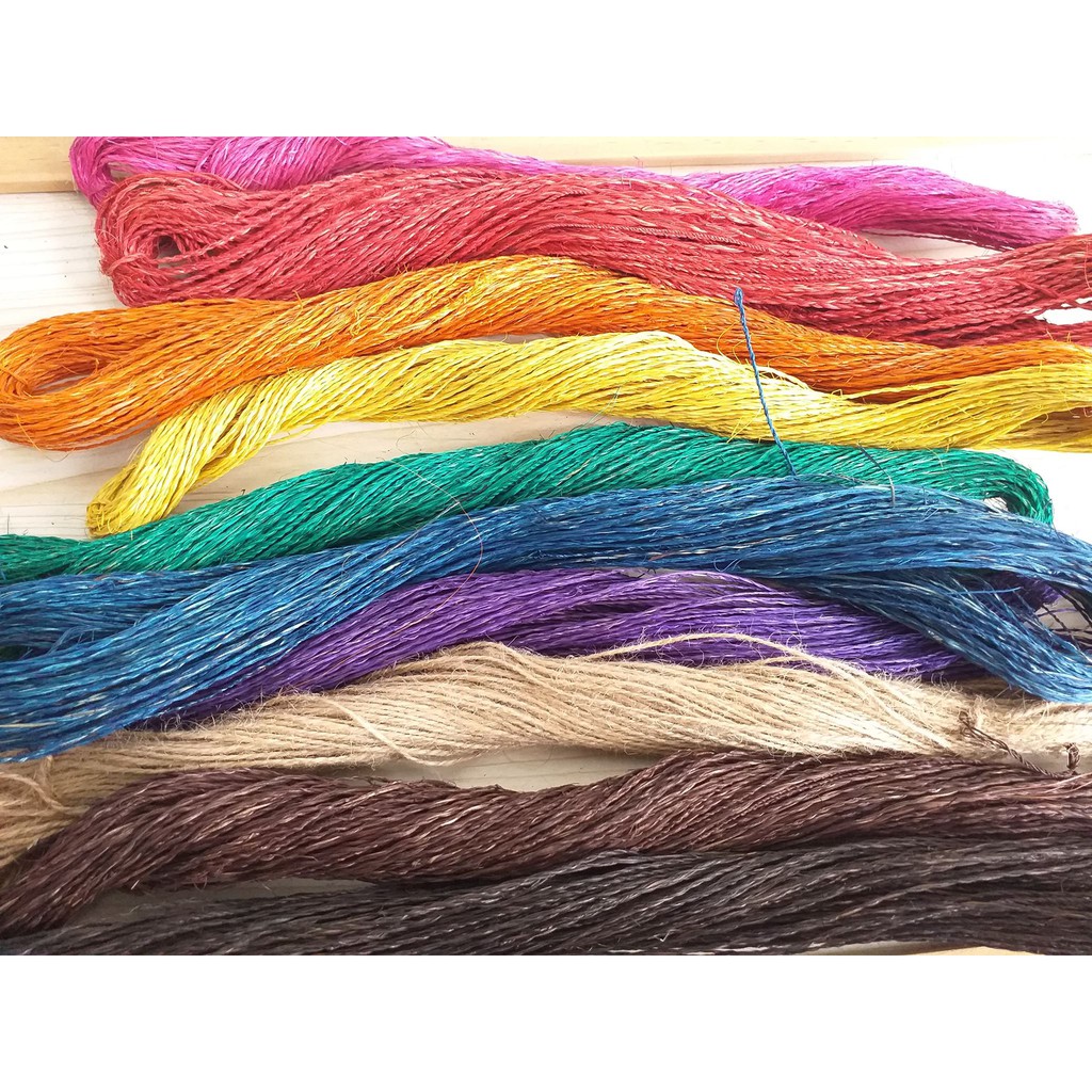 Colored Abacá Craft String for DIY Art Project Decor