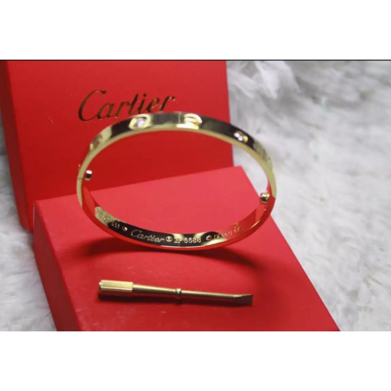 10k cartier screw bangle with elegant box andgift bag Shopee