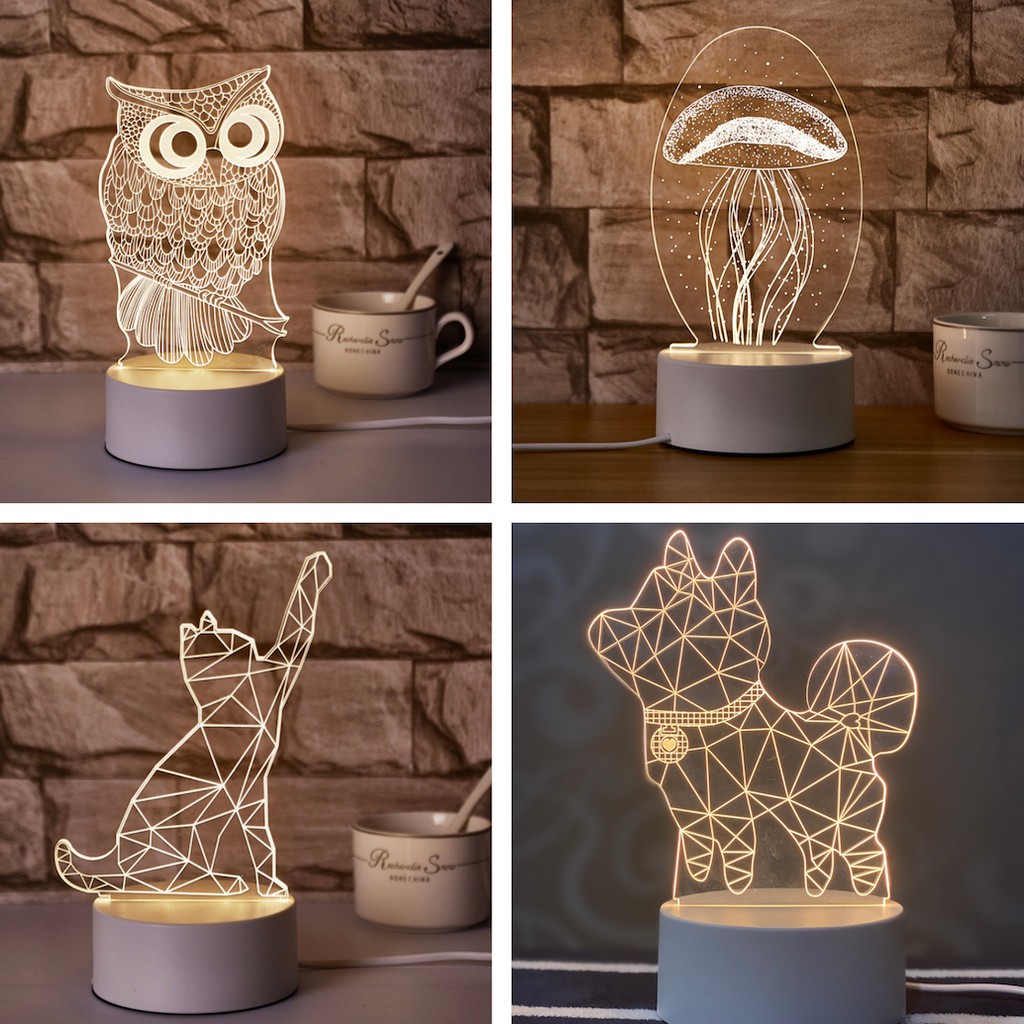 Acrylic 3d illusion 2024 led lamp