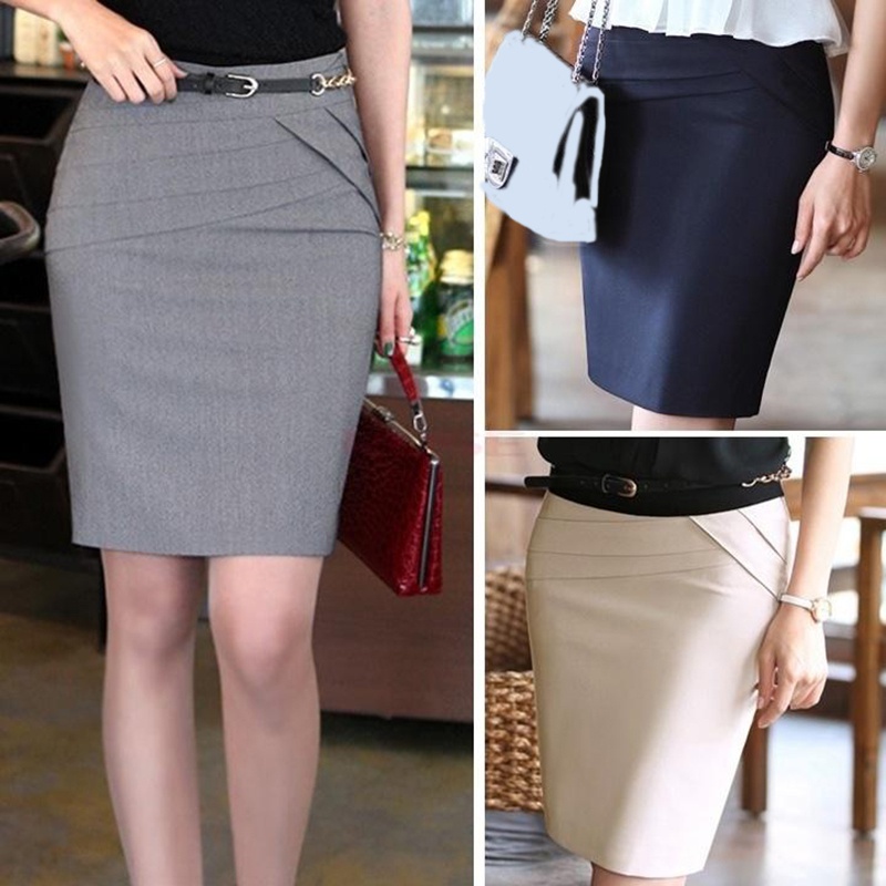 Office attire hotsell skirt length