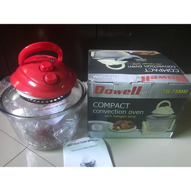 dowell compact convection oven with halogen lamp