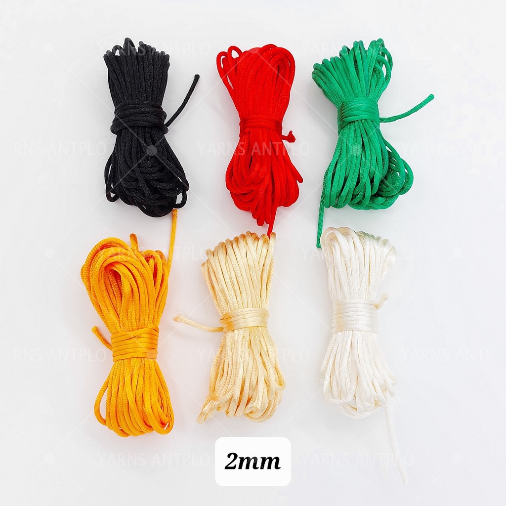 40 Meters Nylon Chinese Satin Silk Knot Cord 2mm RATTAIL Thread Necklace  Spool - AliExpress