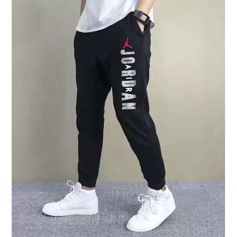 Jogger pants shop with jordans