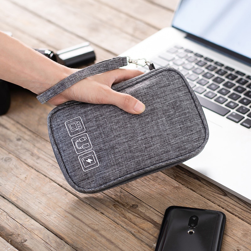 Digital Pouch Mini Organizer Gadget Case Portable Travel Electronic Accessories Storage Bag