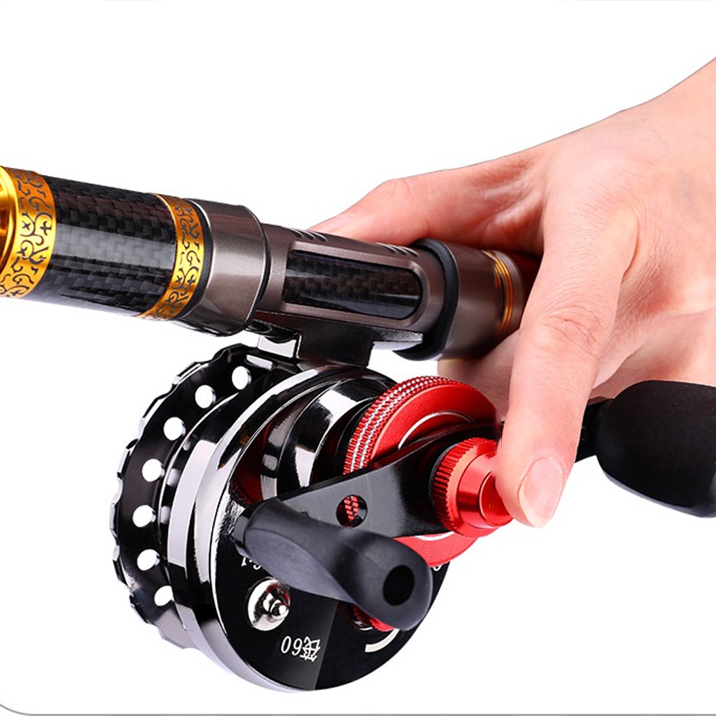 All Metal Fishing Reels Anti-slip Left / Right Hand Handle Front