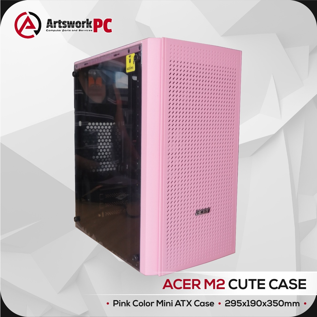 Acer M2 Pink ATX Cute Micro Gaming PC Case Shopee Philippines