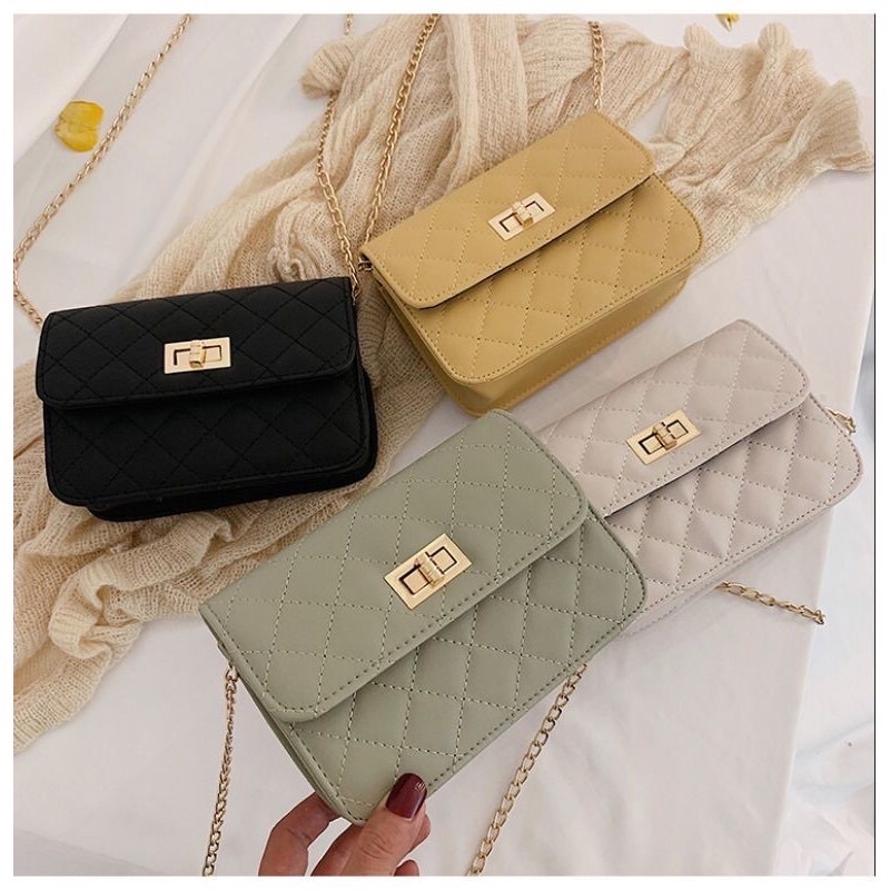 ABE 1152 korean new style square sling bag women shoulder bag