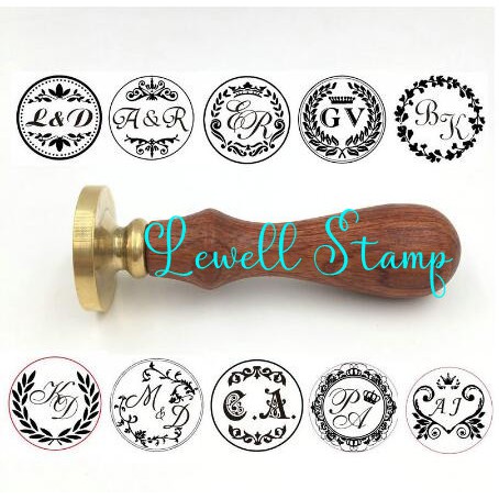 Personalized Name Customized Wax Seal Stamp, Yoption Vintage Custom Made Your Own Name Letter Logo Personalized Wedding Invitation Wax Seal Stamp