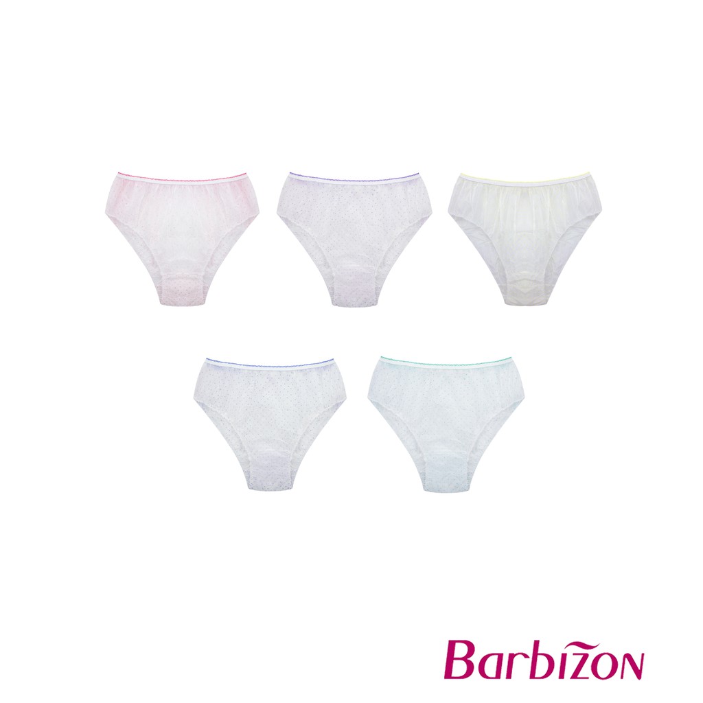 Barbizon 5 in 1 Pack Disposable Panty Women Underwear Shopee