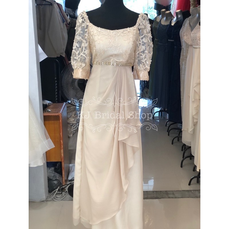 Simple dress for ninang sales