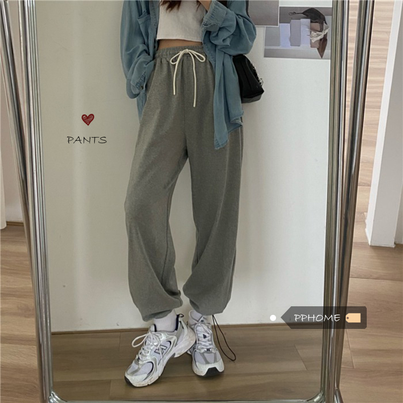 Korean sweatpants online outfit