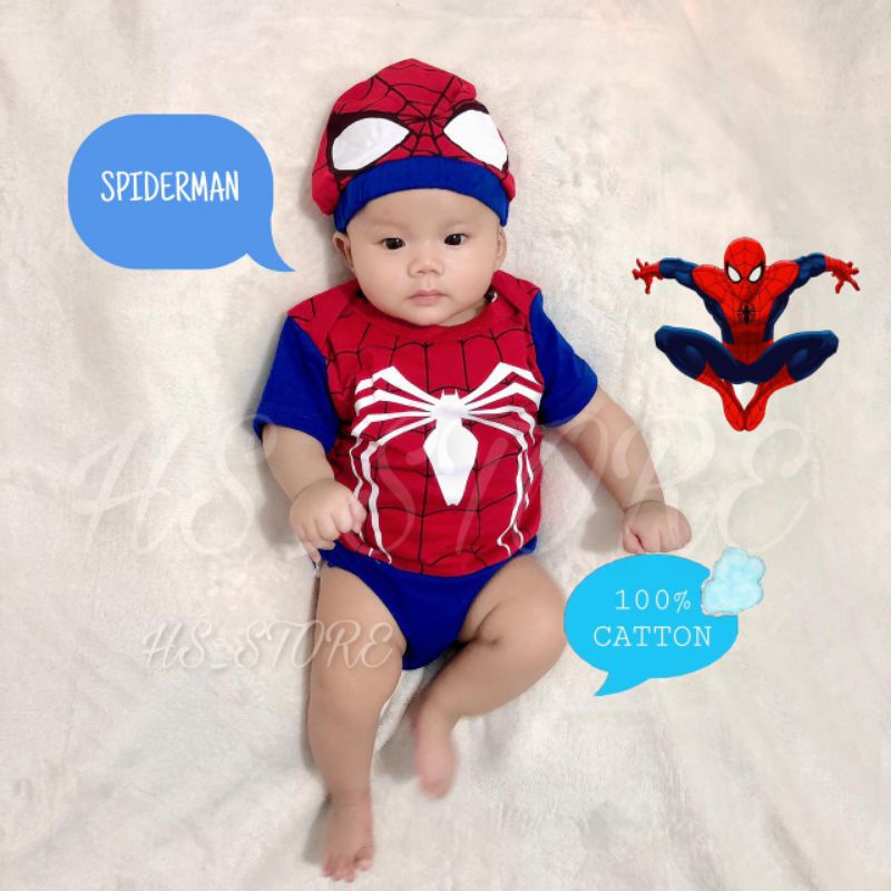 Baby deals spiderman costume