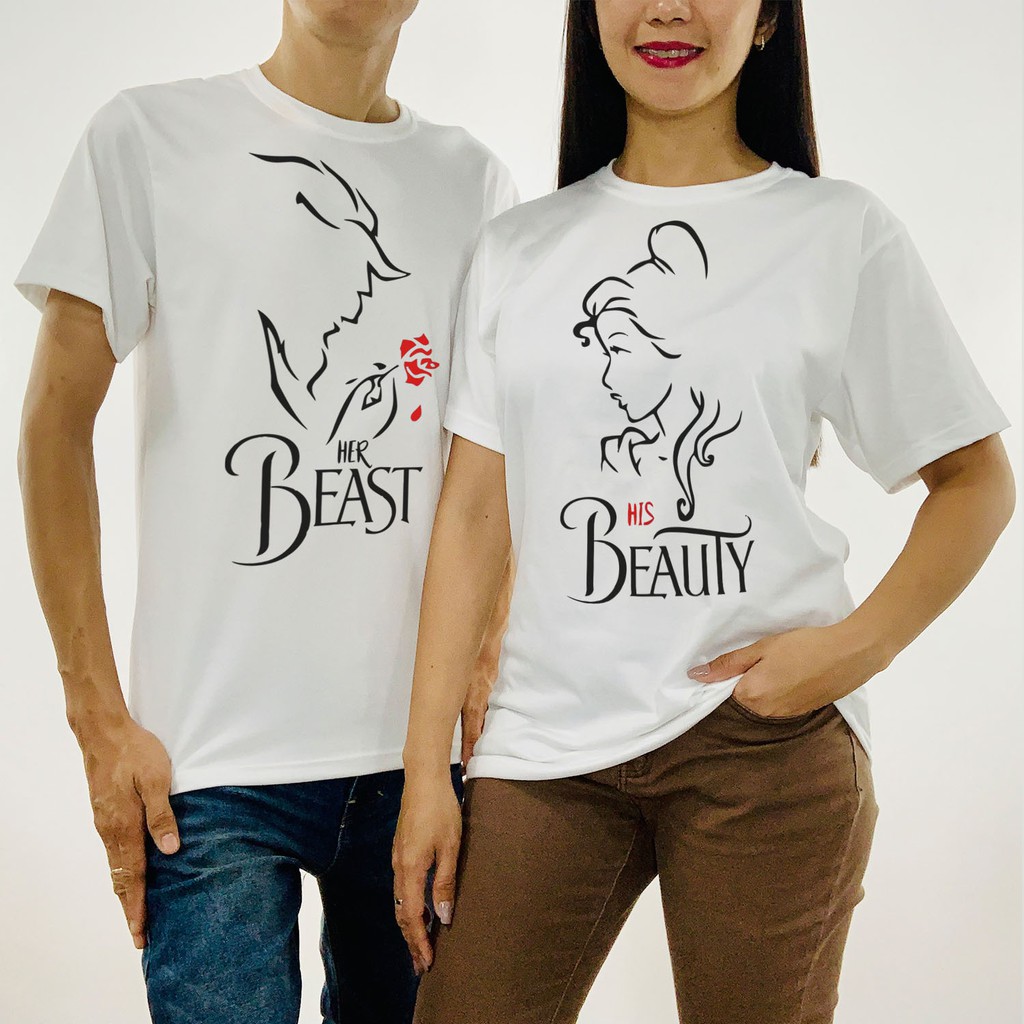 beauty beast couple shirts