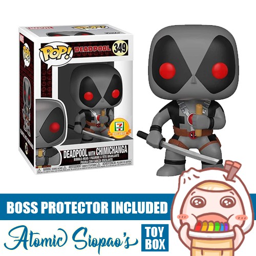 FREE DICE/BOSS PROTECTOR] Funko Pop! Deadpool - Deadpool with Chimichanga  7-ELEVEN Exclusive