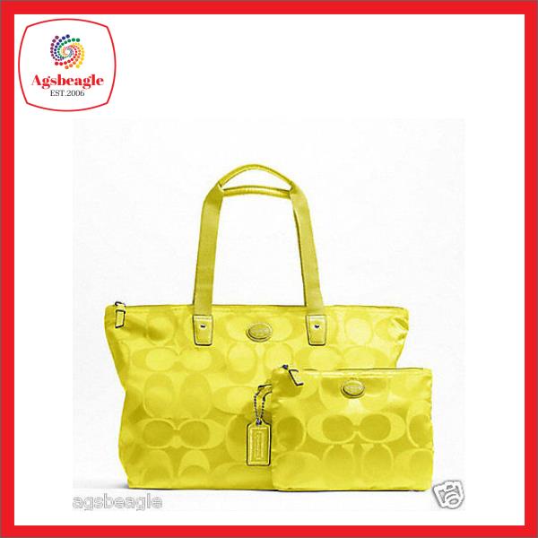 Coach nylon weekender hot sale tote bag