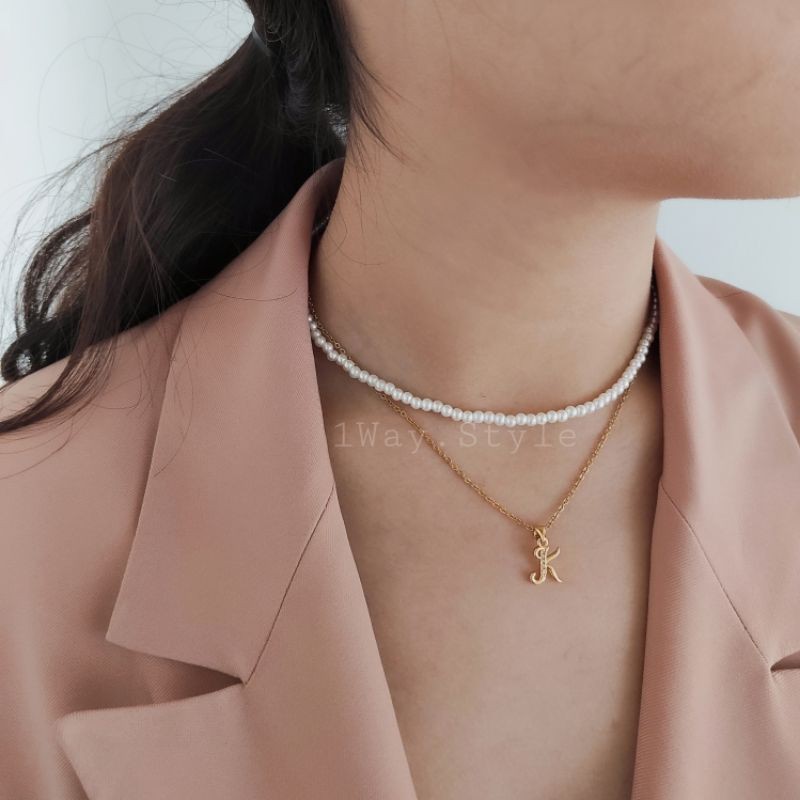 Mini pearl clearance choker