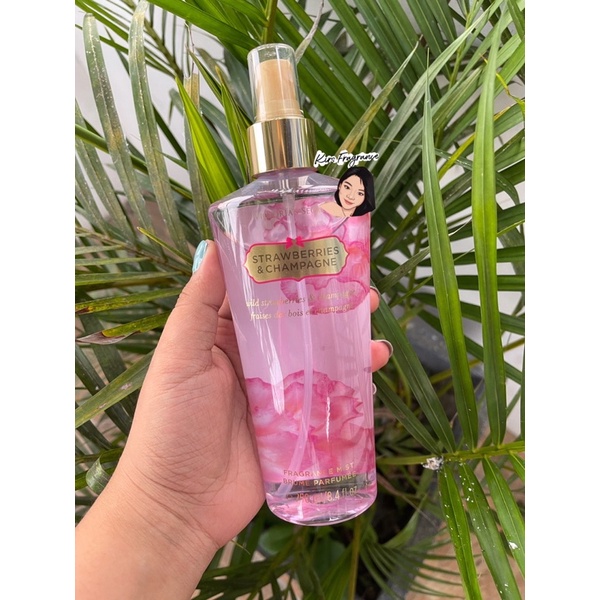 Victoria secret body mist strawberry online champagne