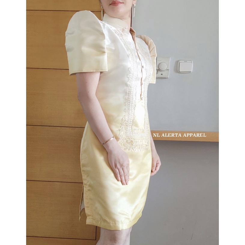 Modern filipiniana best sale dress cream