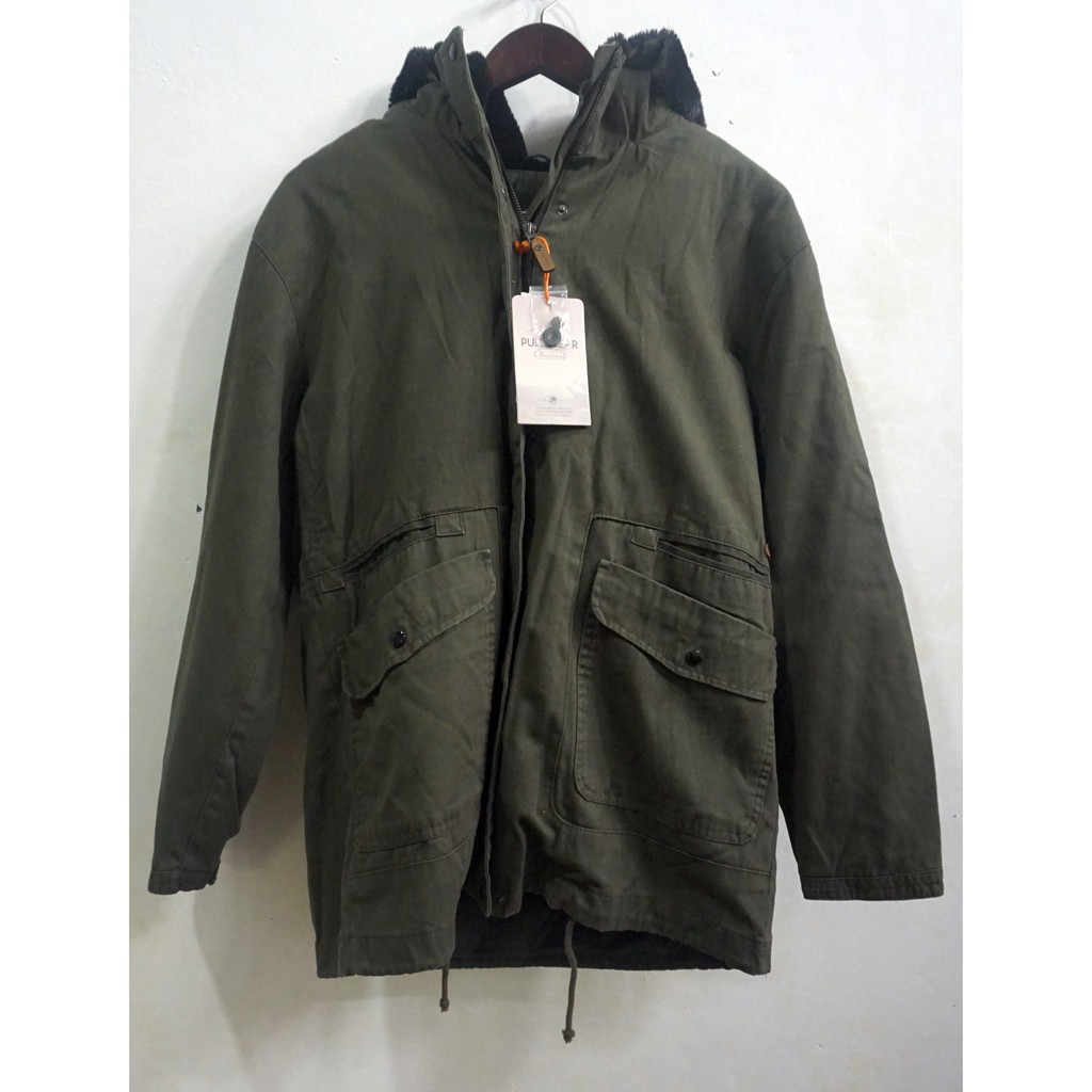 Pull and hotsell bear army jacket